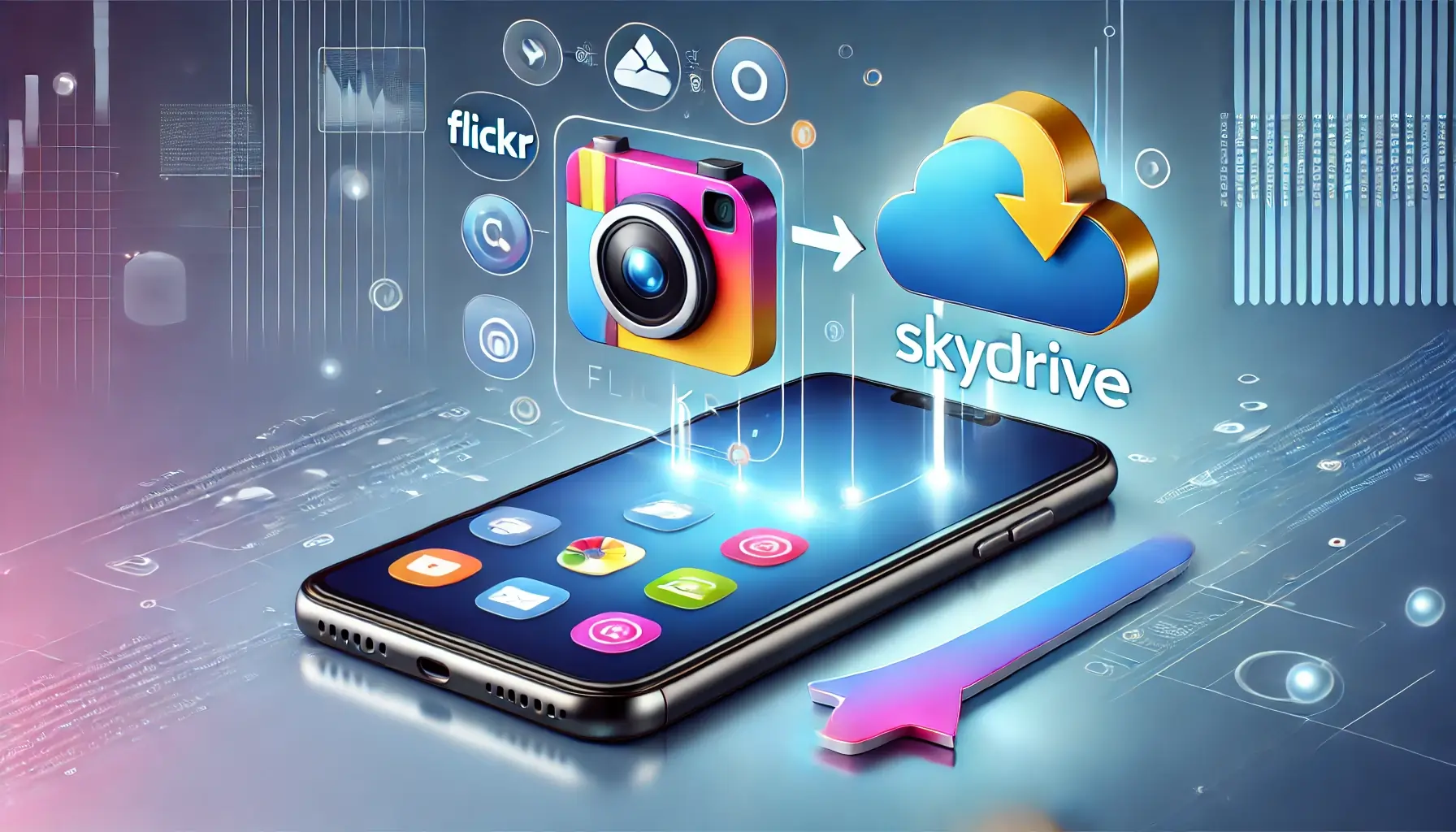 How to backup Flickr photos to SkyDrive on Android