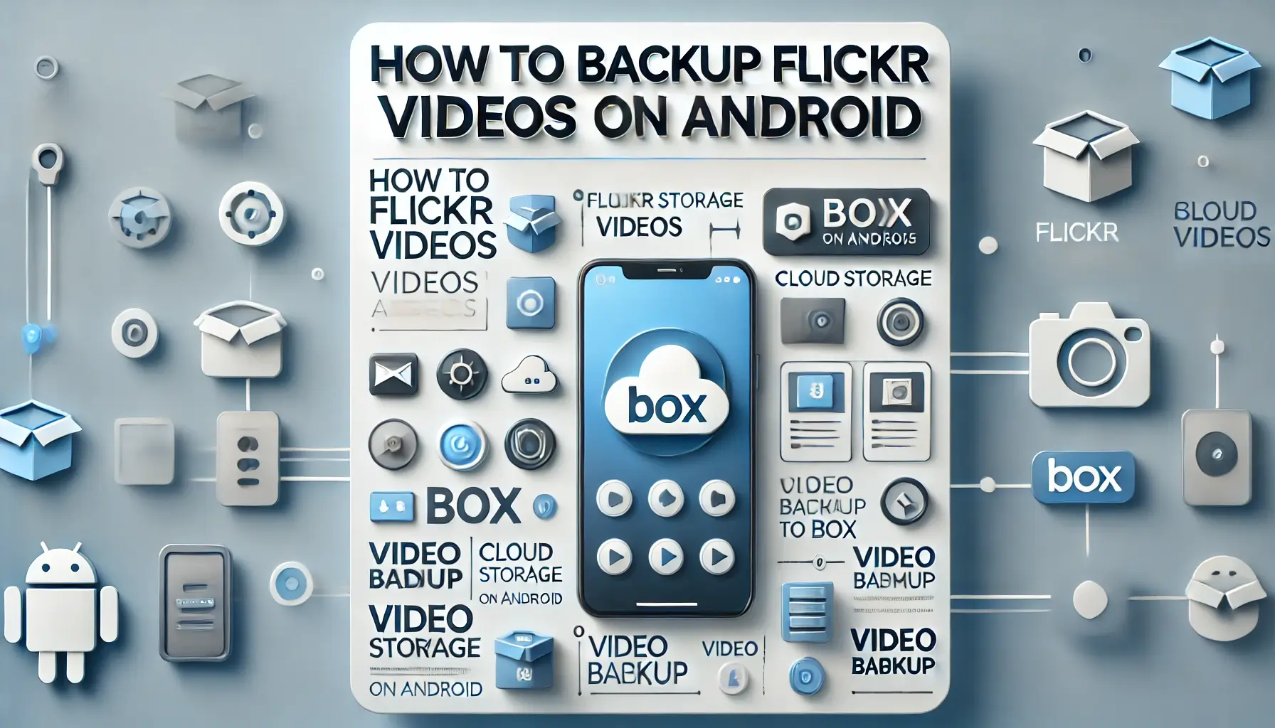 How to backup Flickr videos to Box on Android