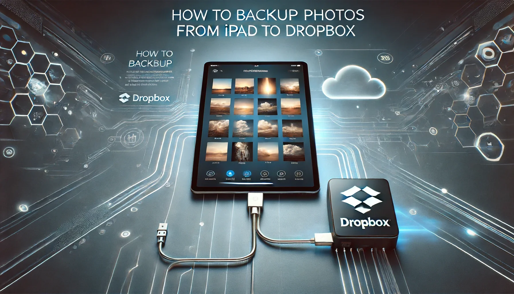 Backup photos from iPad to DropBox